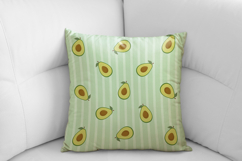 Summer Avocado Seamless Pattern | Fruit Digital Paper Product Image 3