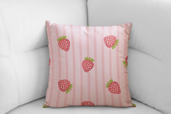 Summer Strawberry Seamless Pattern | Fruit Digital Paper Product Image 3