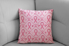Breast Cancer Awareness Digital Paper | Pink Ribbon Pattern Product Image 7