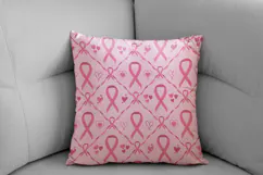 Breast Cancer Awareness Digital Paper | Pink Ribbon Pattern Product Image 7