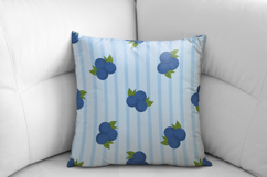 Summer Blueberries Seamless Pattern | Fruit Digital Paper Product Image 3