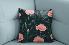 Carnation Flower Digital Paper Pattern | Seamless Pattern Product Image 3