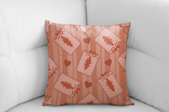 Fall Coquette Stripe Seamless Pattern | Fall Digital Paper Product Image 4