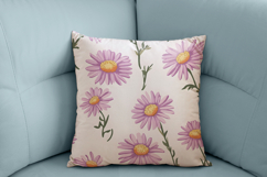 Aster Flower Digital Paper Pattern | Seamless Pattern Product Image 3