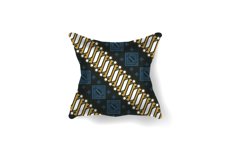 Pillow mockup with geometric traditional batik pattern art Product Image 1