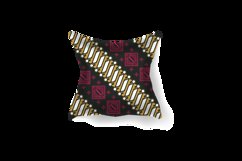 Pillow mockup with geometric traditional batik pattern desig Product Image 2