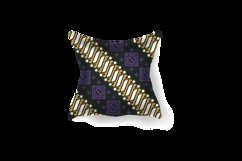 Pillow mockup with geometric traditional batik pattern isola Product Image 2