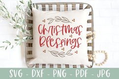 Christmas Blessings - Christmas Ornament SVG Product Image 4