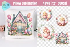 Easter chick Sublimation | Pillow designs Product Image 1