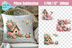 Pink Easter Sublimation | Pillow designs Product Image 1