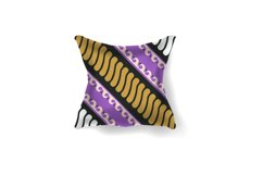 Pillow mockup with geometric traditional batik pattern art Product Image 2