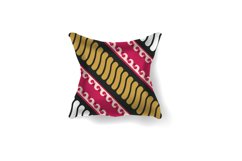 Pillow realistic mockup with traditional batik motif pattern Product Image 2