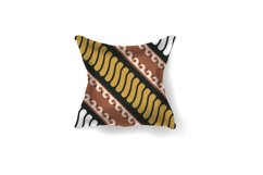 Pillow realistic mockup with traditional batik motif pattern Product Image 1