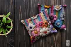 Spring Knitted Crochet Flowers Seamless Patterns Product Image 5