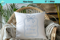 Religious quotes Pillow Sublimation Product Image 1