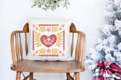Scandinavian Christmas Heart | Christmas SVG Product Image 4
