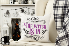 The witch is in | Halloween Round Sign Product Image 3