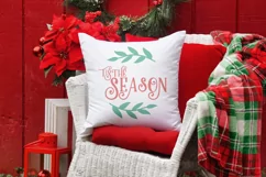 Tis the season | Round Christmas Ornament SVG Product Image 3