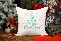 We wish you a merry Christmas | Round Christmas Sign Product Image 3
