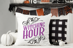 Witching Hour | Halloween Round Sign Product Image 3