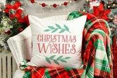 Christmas Wishes | Round Christmas Ornament SVG Product Image 3