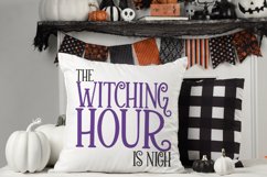 The Witching Hour Halloween Sign Product Image 2