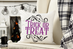 Trick or Treat | Halloween Round Sign Product Image 3