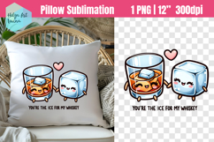 Funny couples Sublimation, Pillow Valentine's Day Product Image 1