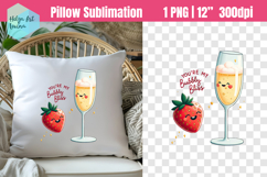 Funny couples Sublimation, Pillow Valentine's Day Product Image 1