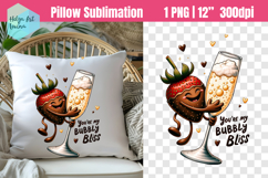 Funny couples Sublimation, Pillow Valentine's Day Product Image 1