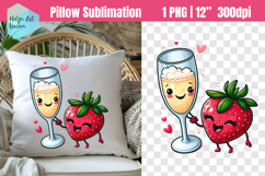 Funny couples Sublimation, Pillow Valentine's Day Product Image 1