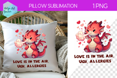 Sarcastic Animal Sublimation, Pillow Valentine's Day Product Image 1