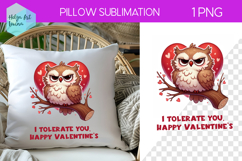 Sarcastic Animal Sublimation, Pillow Valentine's Day Product Image 1