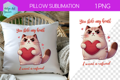 Sarcastic Animal Sublimation, Pillow Valentine's Day Product Image 1