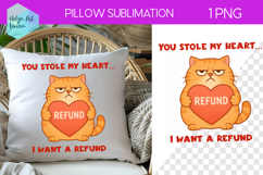 Sarcastic Animal Sublimation, Pillow Valentine's Day Product Image 1