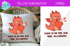 Sarcastic Animal Sublimation, Pillow Valentine's Day Product Image 1
