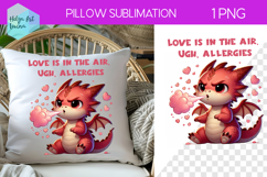 Sarcastic Animal Sublimation, Pillow Valentine's Day Product Image 1