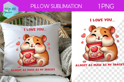 Sarcastic Animal Sublimation, Pillow Valentine's Day Product Image 1