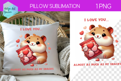 Sarcastic Animal Sublimation, Pillow Valentine's Day Product Image 1