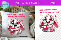 Sarcastic Animal Sublimation, Pillow Valentine's Day Product Image 1