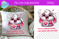 Sarcastic Animal Sublimation, Pillow Valentine's Day Product Image 1