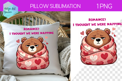 Sarcastic Animal Sublimation, Pillow Valentine's Day Product Image 1