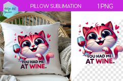 Wine Sublimation, Pillow Valentine's Day Product Image 1