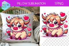 Wine Sublimation, Pillow Valentine's Day Product Image 1