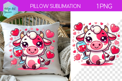 Wine Sublimation, Pillow Valentine's Day Product Image 1