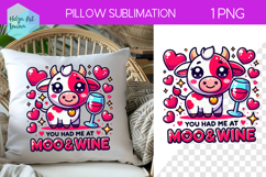 Wine Sublimation, Pillow Valentine's Day Product Image 1