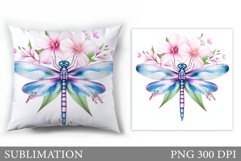 Dragonfly Sublimation. Dragonfly Pillow Design Product Image 1