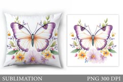 Butterfly Sublimation. Butterfly Pillow Design Product Image 1