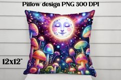 Mystical mushrooms sublimation bundle | Mystical moon pillow Product Image 7