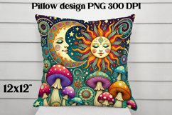 Mystical mushrooms sublimation bundle | Mystical moon pillow Product Image 8
